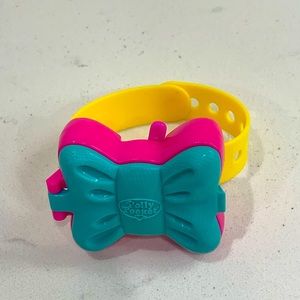 Vintage Polly Pocket Pink Yellow Bracelet See Saw Watch Bluebird Toys